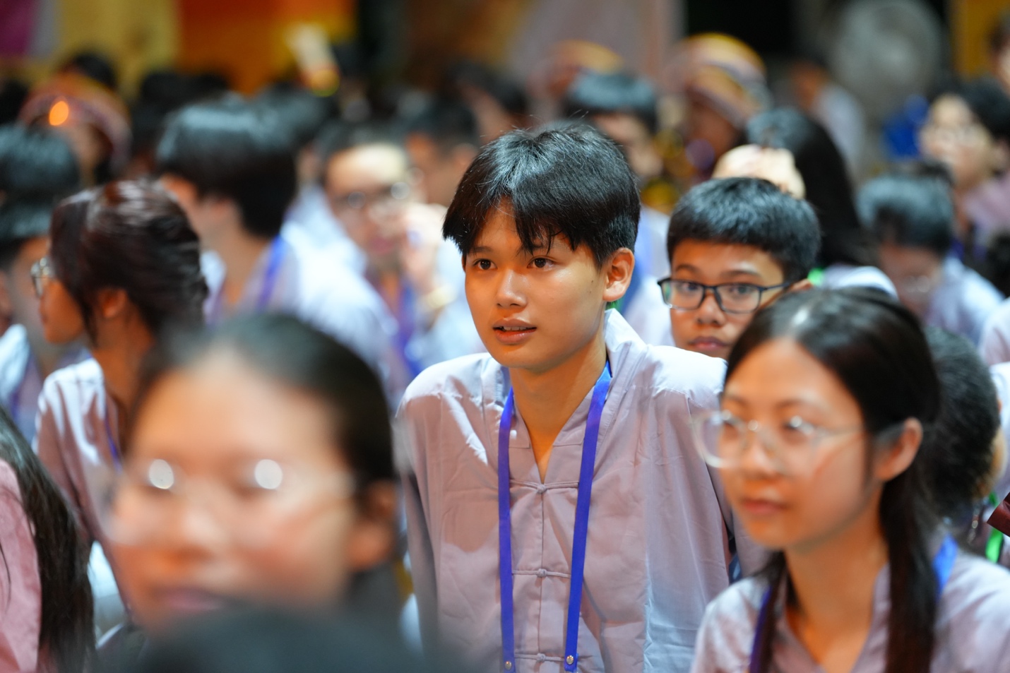 A group of people in a crowd AI-generated content may be incorrect.