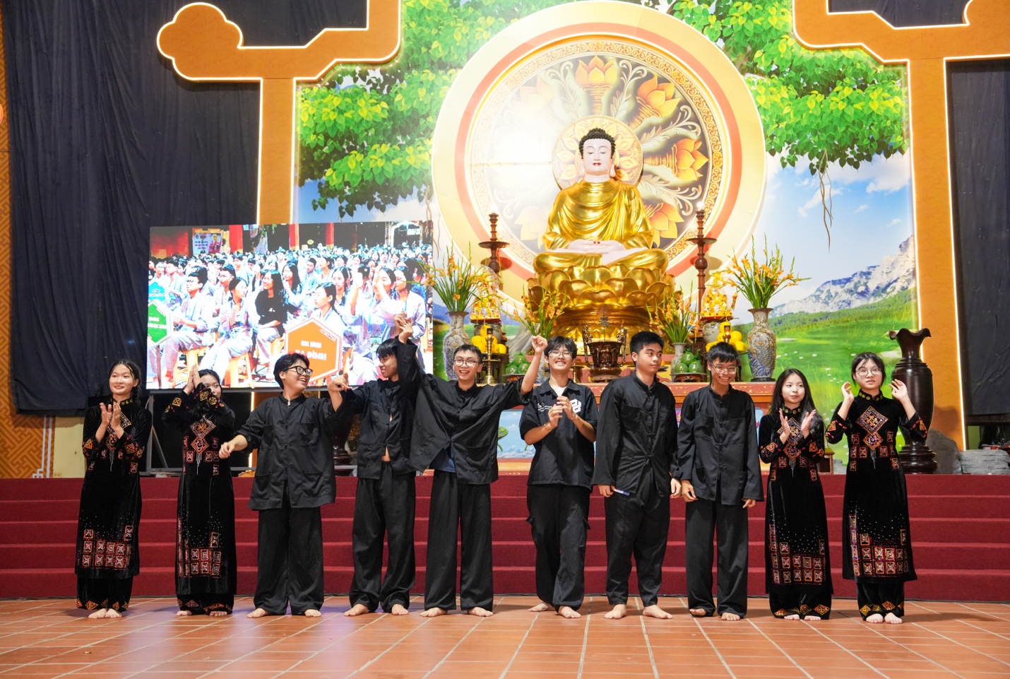 A group of people in black robes AI-generated content may be incorrect.