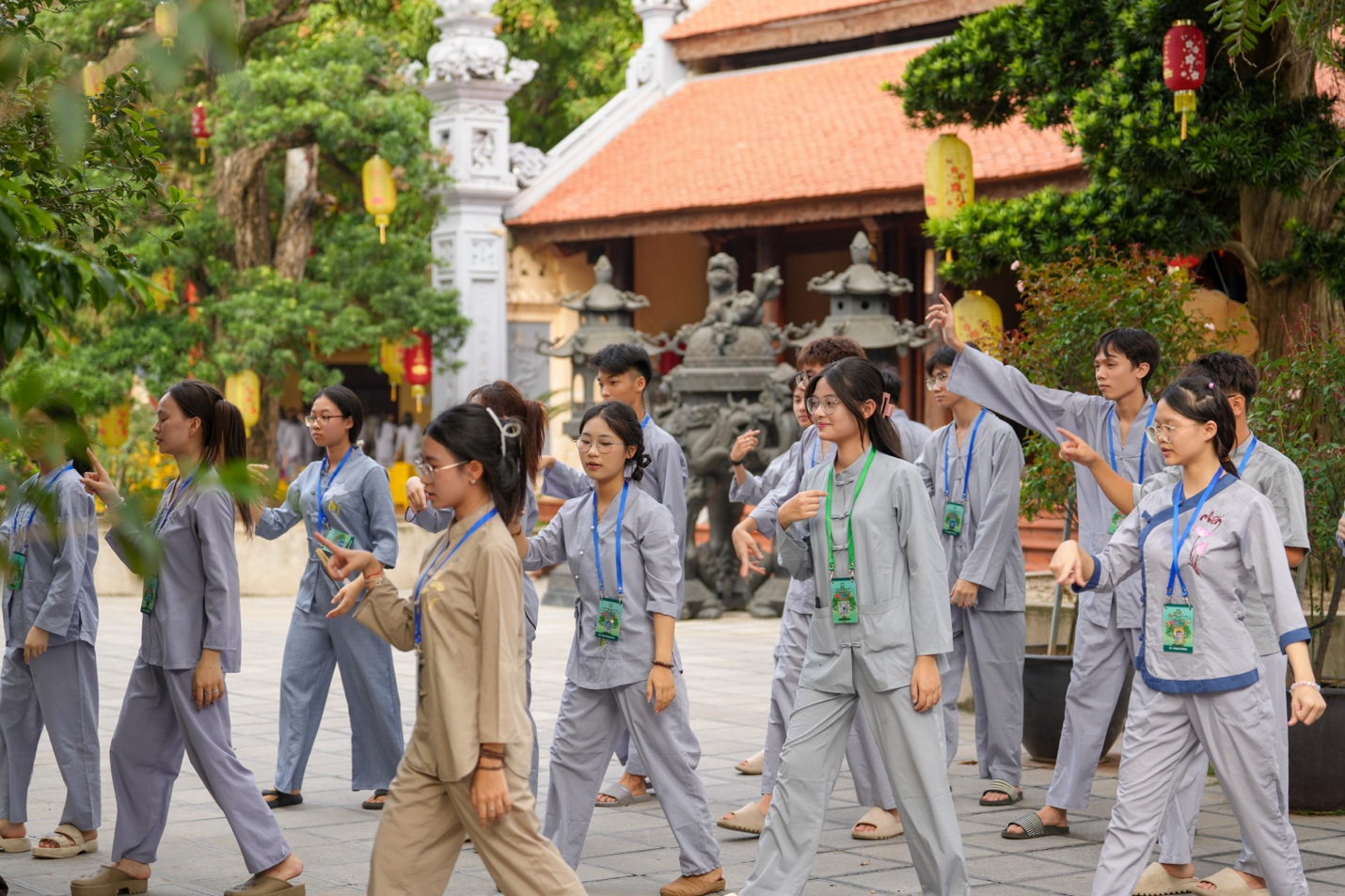 A group of people in matching outfits AI-generated content may be incorrect.