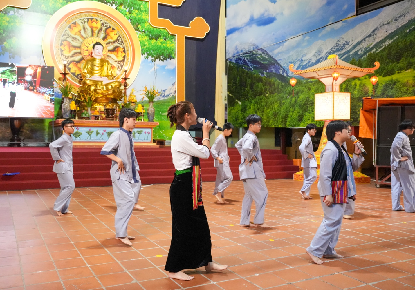 A group of people performing a dance AI-generated content may be incorrect.