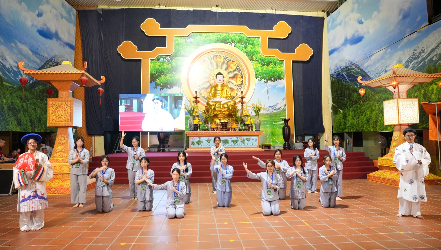 A group of people performing martial arts AI-generated content may be incorrect.
