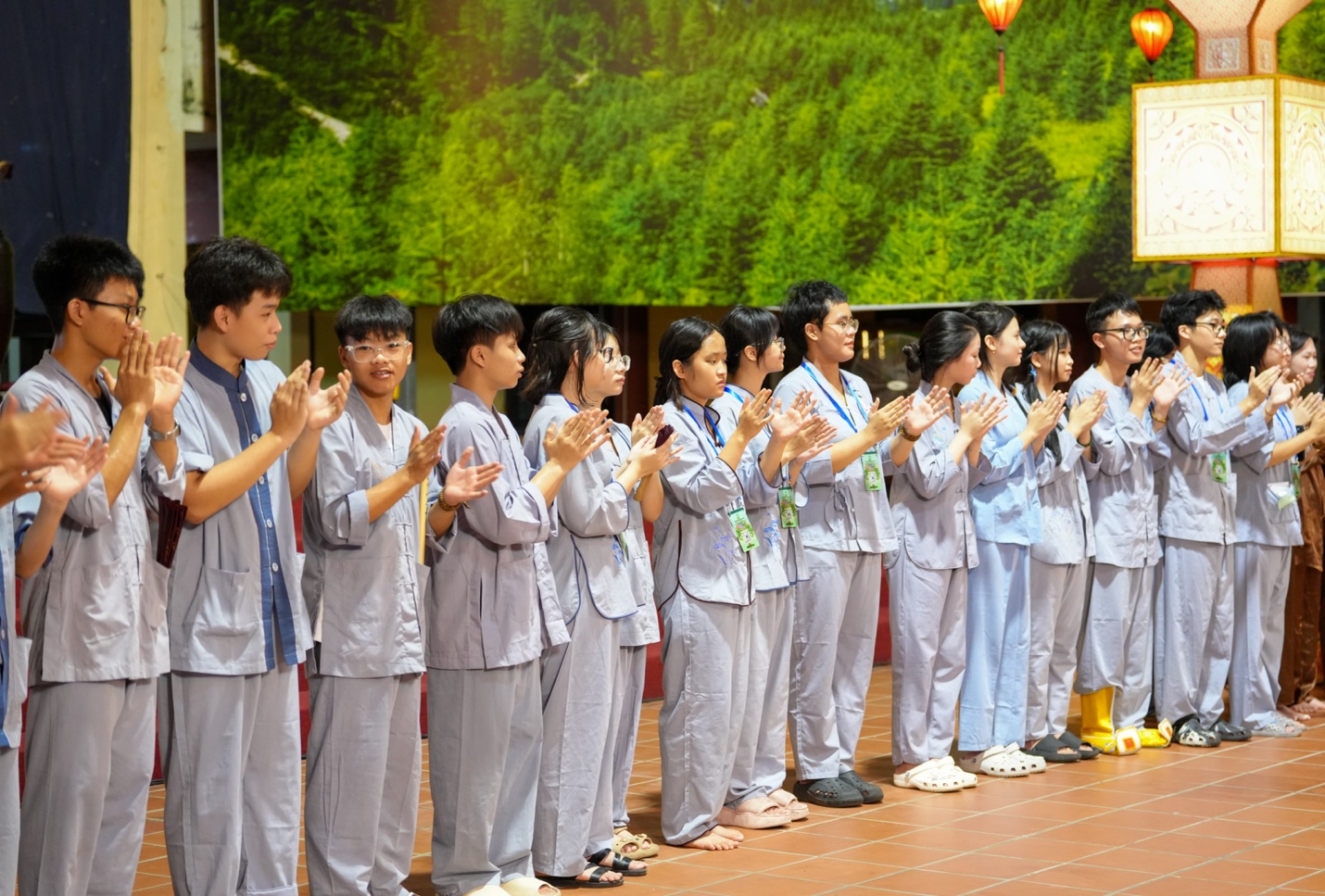 A group of people standing in a line AI-generated content may be incorrect.