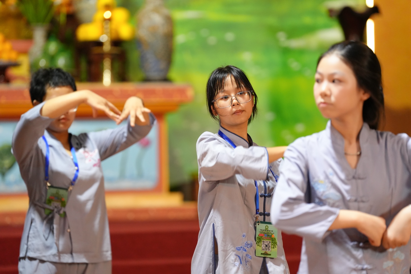 A group of women doing martial arts AI-generated content may be incorrect.