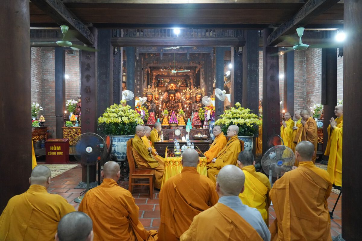 Trang nghiêm Lễ tạ pháp tại trường Hạ chùa Bà Đá