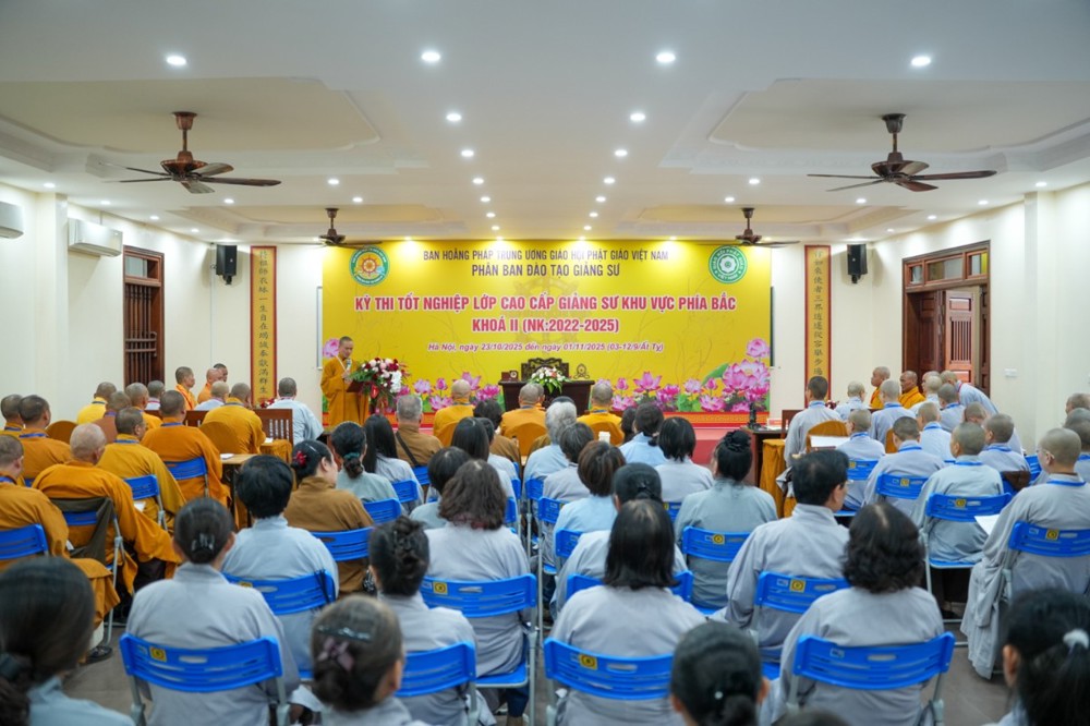 Lễ Khai mạc Kỳ thi Tốt nghiệp Lớp Cao cấp Giảng sư khu vực phía Bắc khóa II (2022-2025)