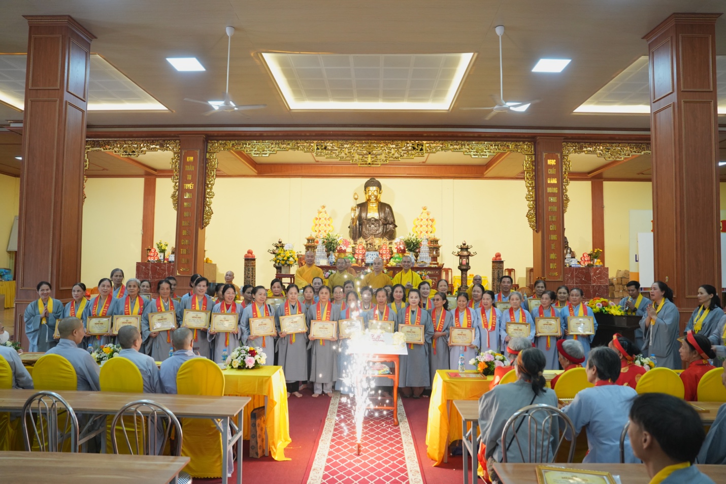 Bắc Ninh: Đạo tràng Pháp Hoa chùa Đại Thành trang nghiêm khai pháp và mừng thọ đầu xuân 2026