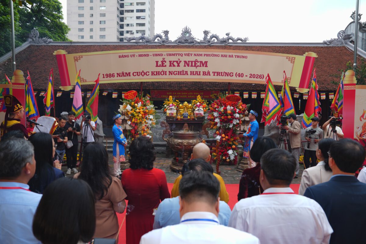 Trang nghiêm khai hội truyền thống kỷ niệm Khởi nghĩa Hai Bà Trưng