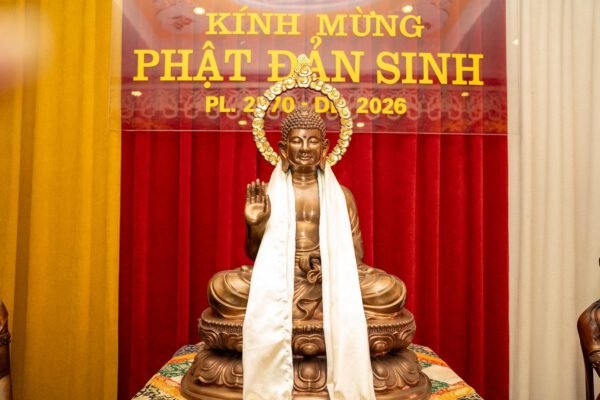 Ban Đại diện Phật giáo liên xã Mỹ Đức trang nghiêm tổ chức Đại lễ Phật đản PL. 2570