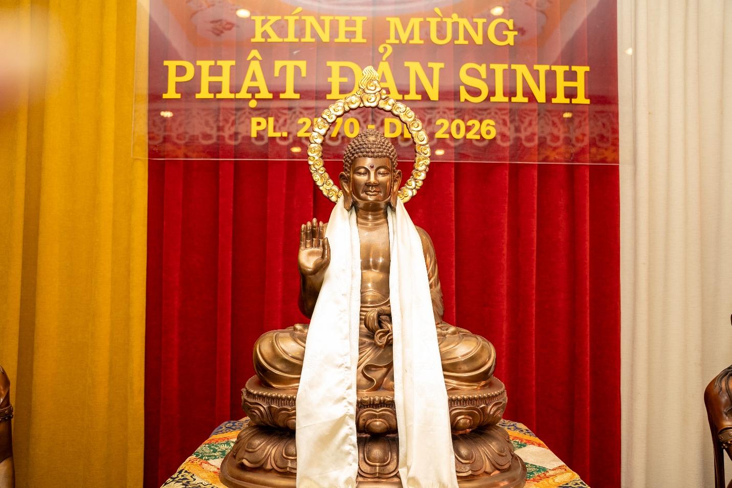 Ban Đại diện Phật giáo liên xã Mỹ Đức trang nghiêm tổ chức Đại lễ Phật đản PL. 2570
