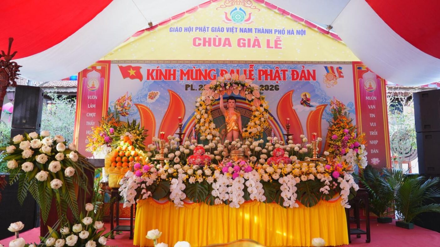 Chùa Già Lễ hân hoan diễu hành xe hoa mừng ngày Đức Phật đản sinh
