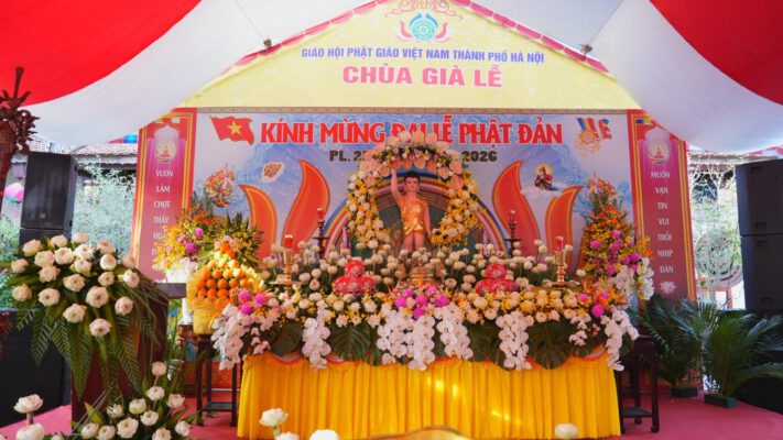 Chùa Già Lễ hân hoan diễu hành xe hoa mừng ngày Đức Phật đản sinh