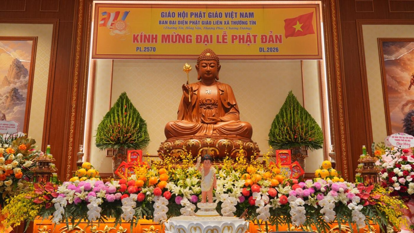 Ban Đại diện Phật giáo liên xã Thường Tín trang nghiêm tổ chức Đại lễ Phật đản PL. 2570