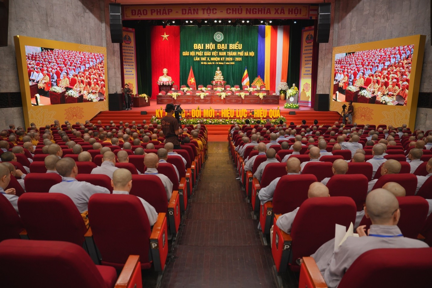 Hà Nội: Trang nghiêm ngày làm việc thứ nhất Đại hội Đại biểu Phật giáo TP lần thứ X
