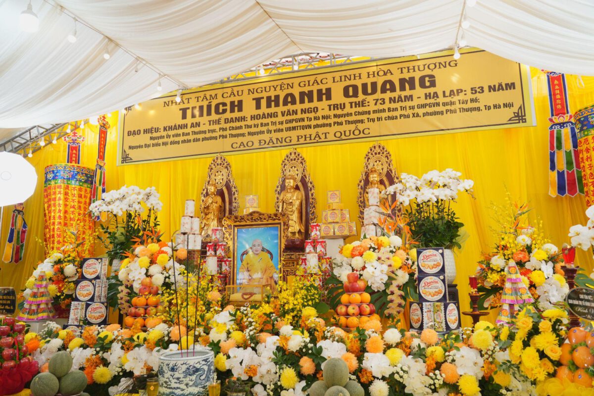Hà Nội: Lễ nhập kim quan Hòa thượng Thích Thanh Quang đạo hiệu Khánh An