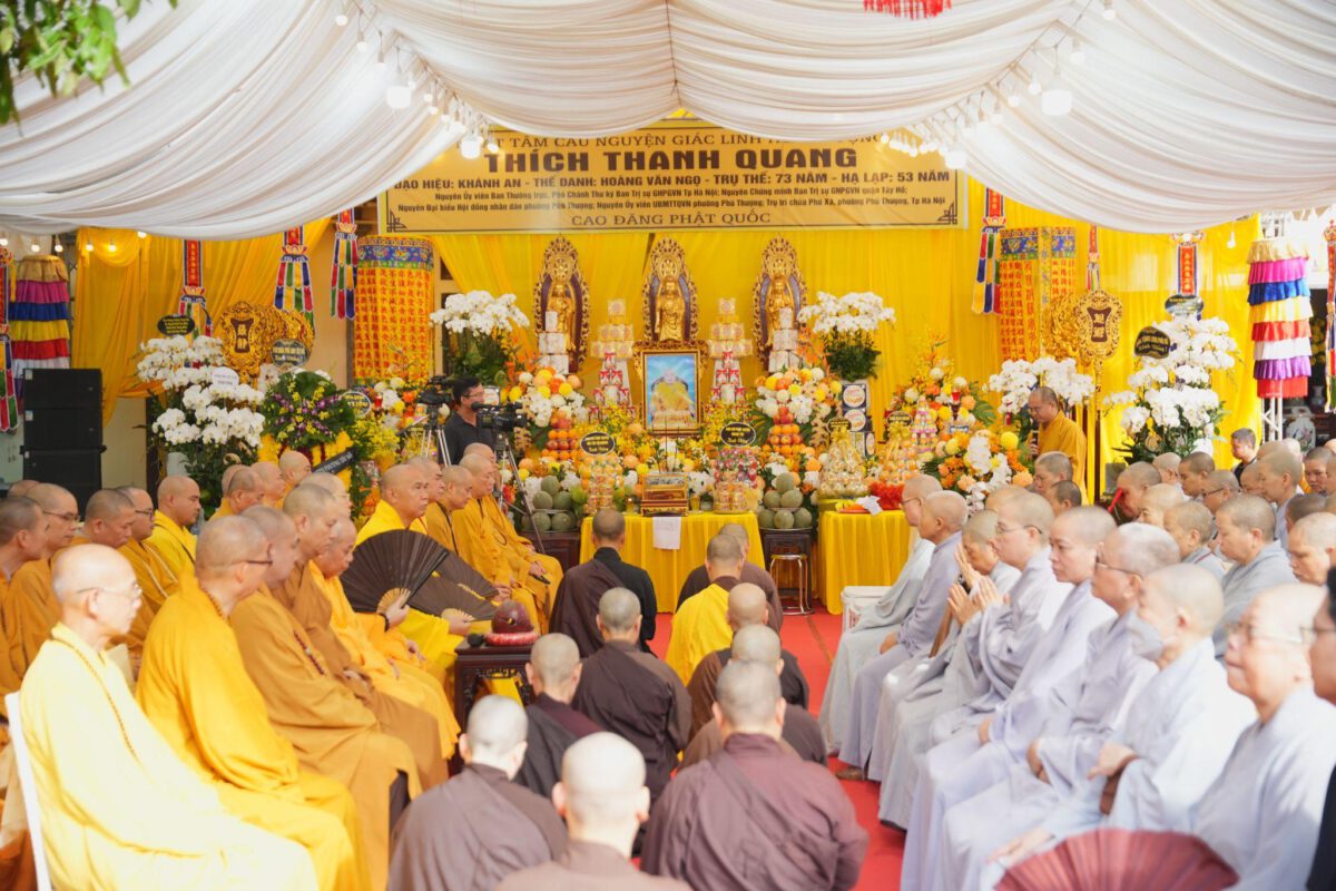 Hà Nội: Lễ truy niệm và phụng tống kim quan Hòa thượng Thích Thanh Quang nhập bảo tháp