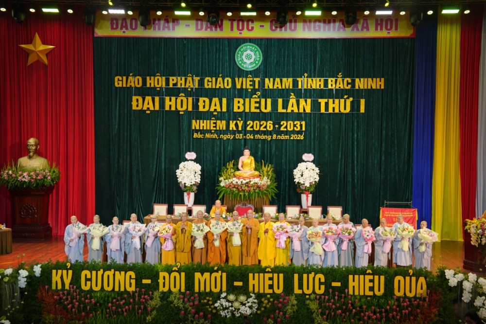 Bắc Ninh: Ngày làm việc thứ nhất Đại hội đại biểu Phật giáo tỉnh lần thứ I, nhiệm kỳ 2026 - 2031